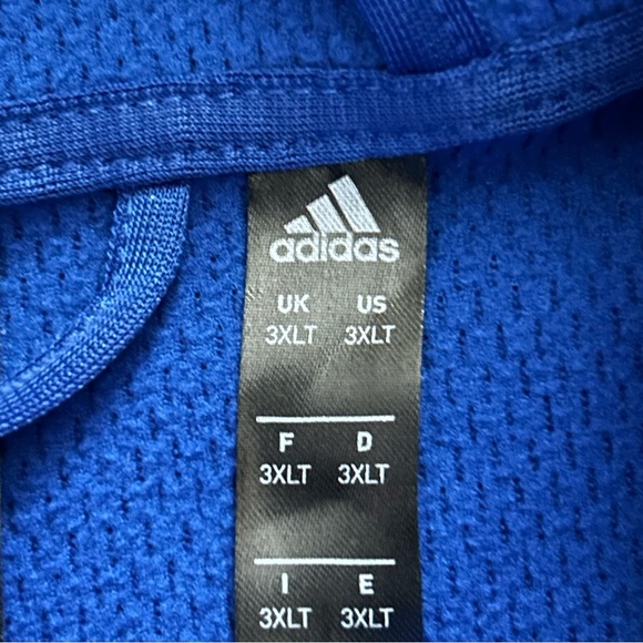 Adidas Mens 3XLT Climawarm Waffle Mesh High Neck Pullover Hoodie - Picture 9 of 16